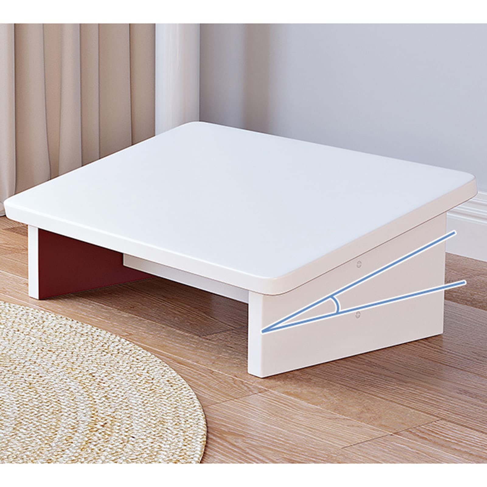Reposapiés de madera para debajo del escritorio, taburete antideslizante para alivio de presión para el hogar y la oficina, reposapiés de escritorio de oficina