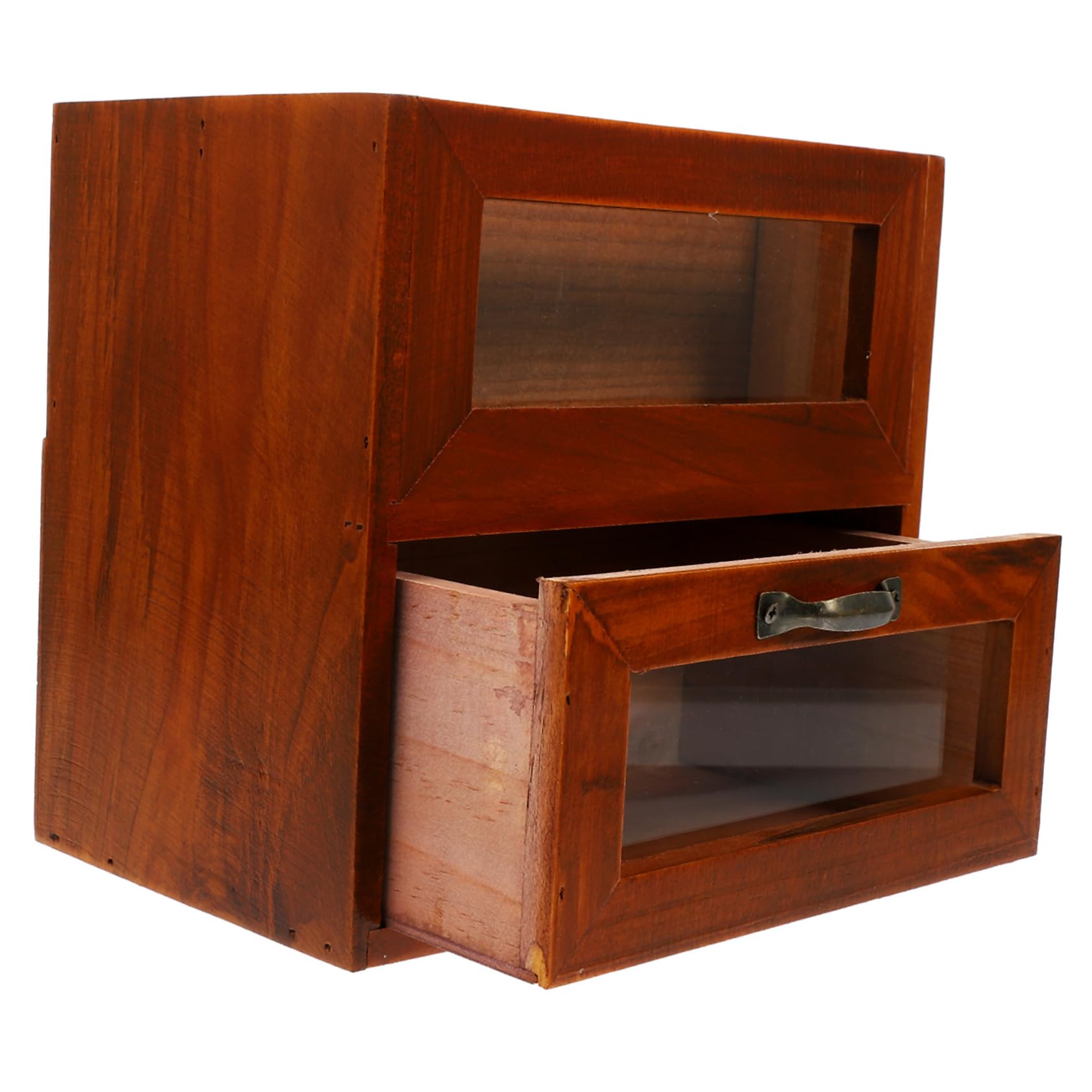 Ciieeo Organisateur De Rangement Pour Bijoux Armoire De Bureau En Bois Boîte De Rangement Pour Pinceaux De Maquillage - Tabletop