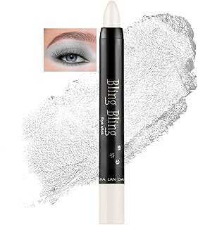 Eyeshadow Pencil, Glitter Eyeshadow, Shimmer Eyeshadow, Eyeshadow Glitter Pen, 15 Colors Glitter Eyeshadow Pencil Ultra Pigmented Makeup Eye Shadow Powder, Pearlescent White