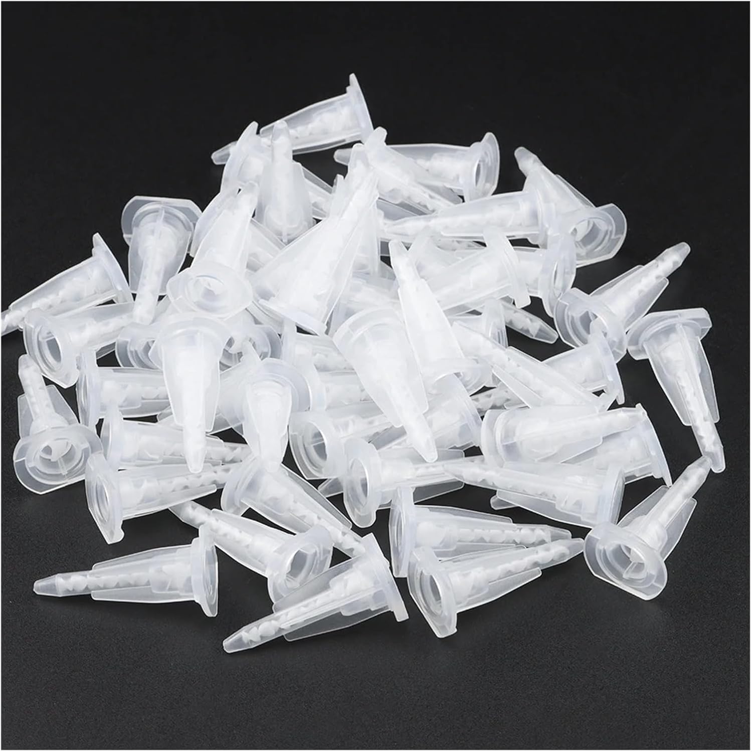 50pcs Epoxy Adhesive Mixing Nozzle Tip MA3.0-8S Static Mixing tube Resin Mixer for AB Adhesive Guns (1:1/1:2Ratio)