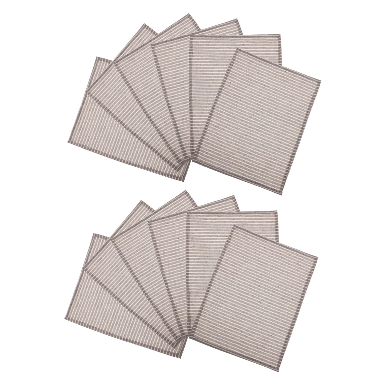 Serviettes de table rayées jute haut de gamme Mobestech