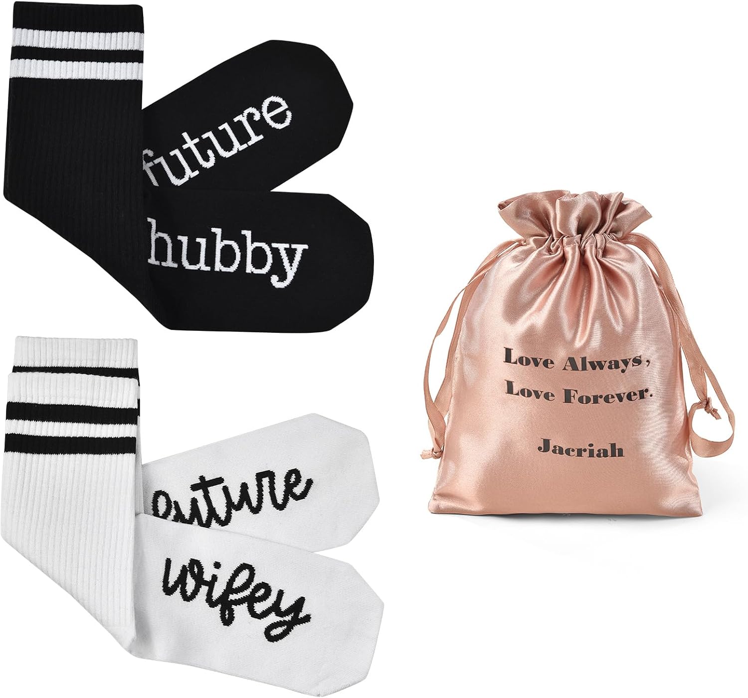 Couples Socks Set Newlyweds Gift – Hubby and Wifey Wedding Socks
