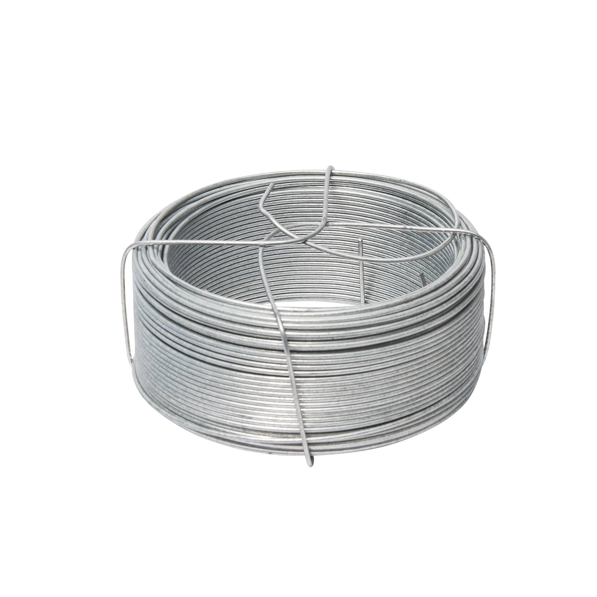WERKA PRO Fil de Fer galvanisé Bobine 50m avec Support Ø 1,​5 mm