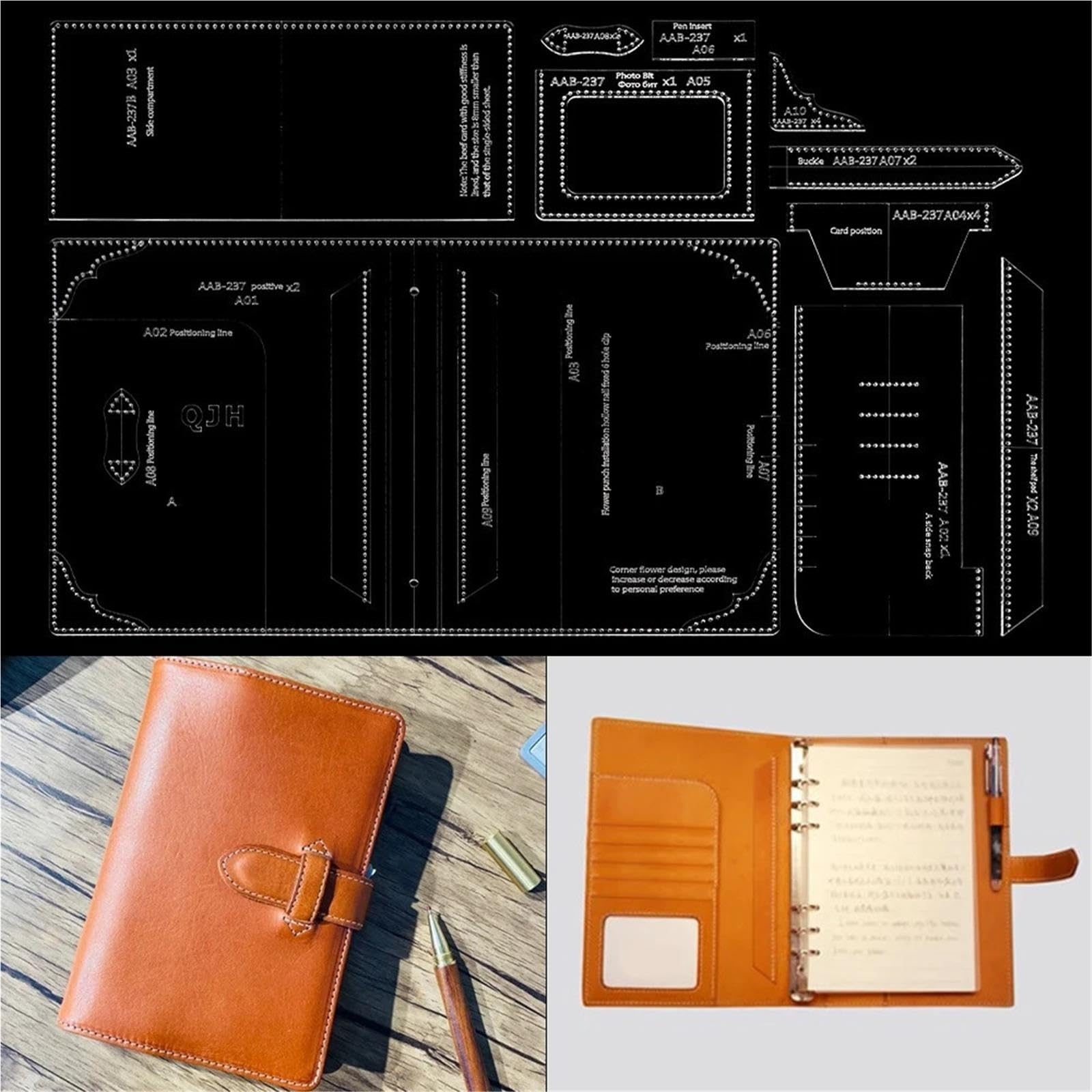 1 Juego De Plantilla De Bricolaje, Molde for Manualidades Con Patrón De Diseño Transparente