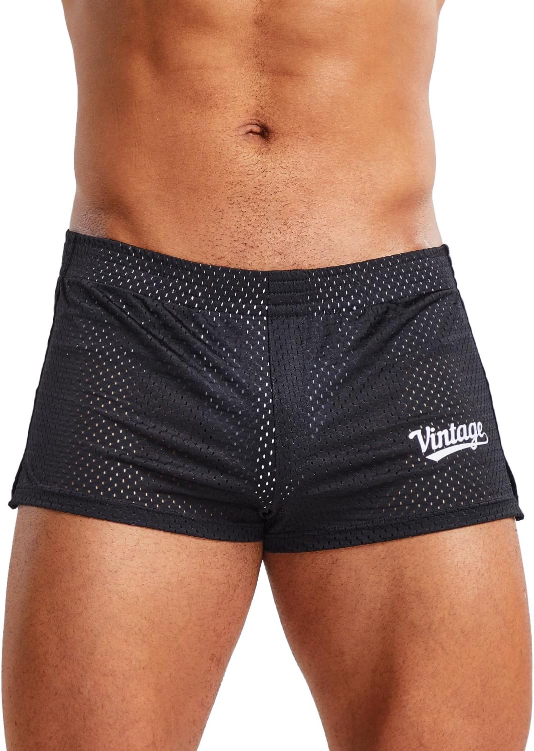 MIZOK Mens 3 Inch Athletic Workout Short Mesh Running Workout Gym Shorts
