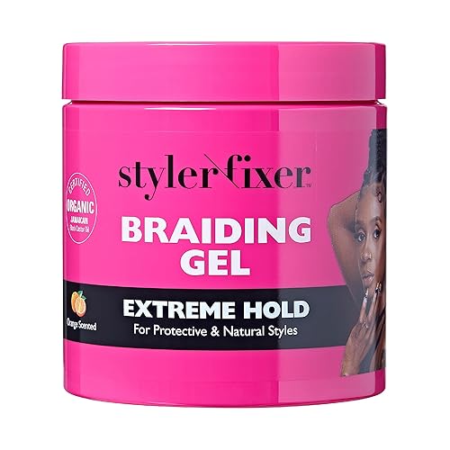 Miniatura 9 de Red by Kiss Gel para Trenzas de Fijación Extrema Styler Fixer para Trenzas de Caja y Cornrows, Hidratante, Acondicionador, Control de Encrespamiento