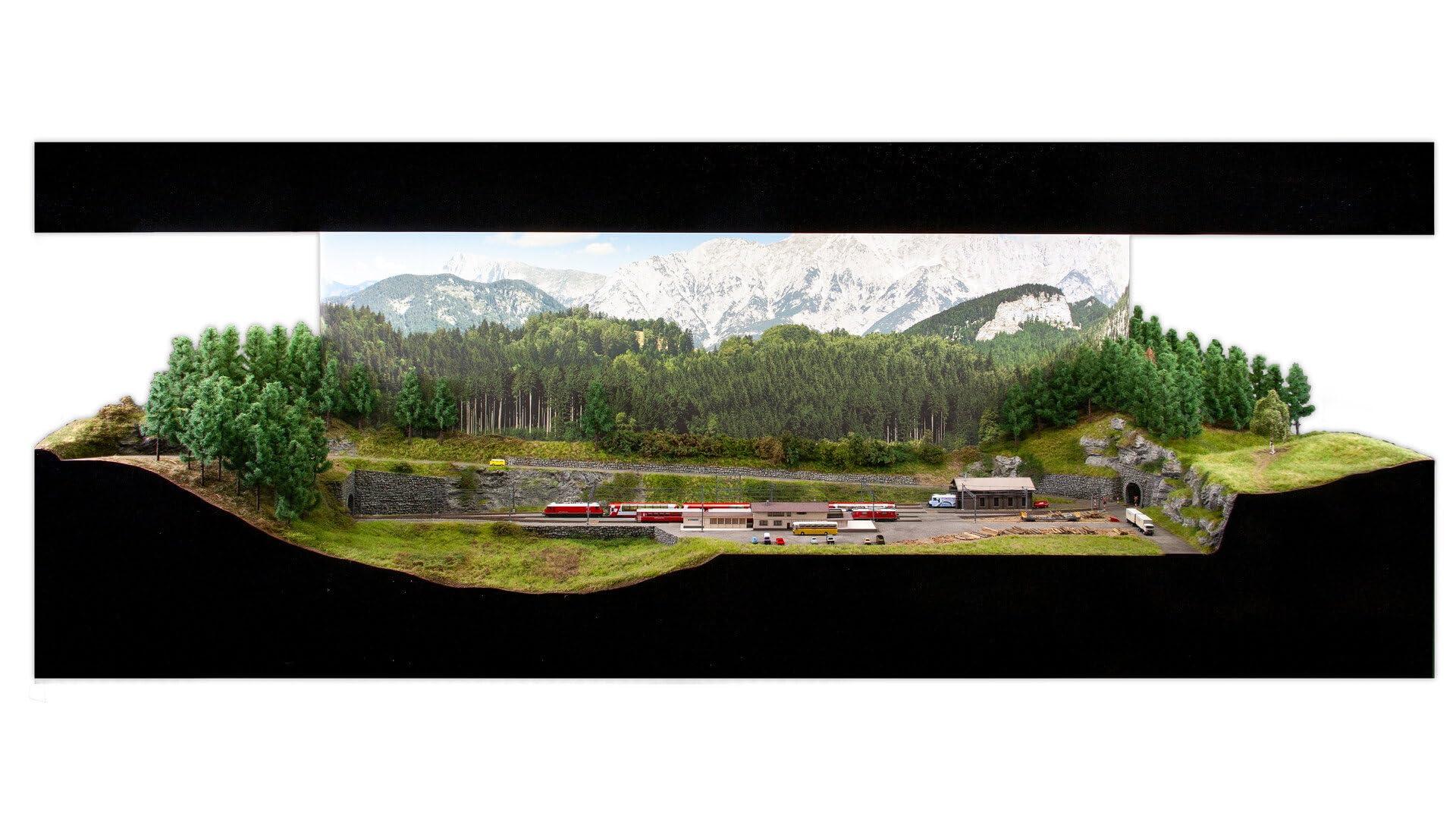 NOCH® Easy Track® zestaw do budowy trasy "Albulabahn", 1:160 N 200 x 100 cm do modelarstwa kolejowego, modelarstwa