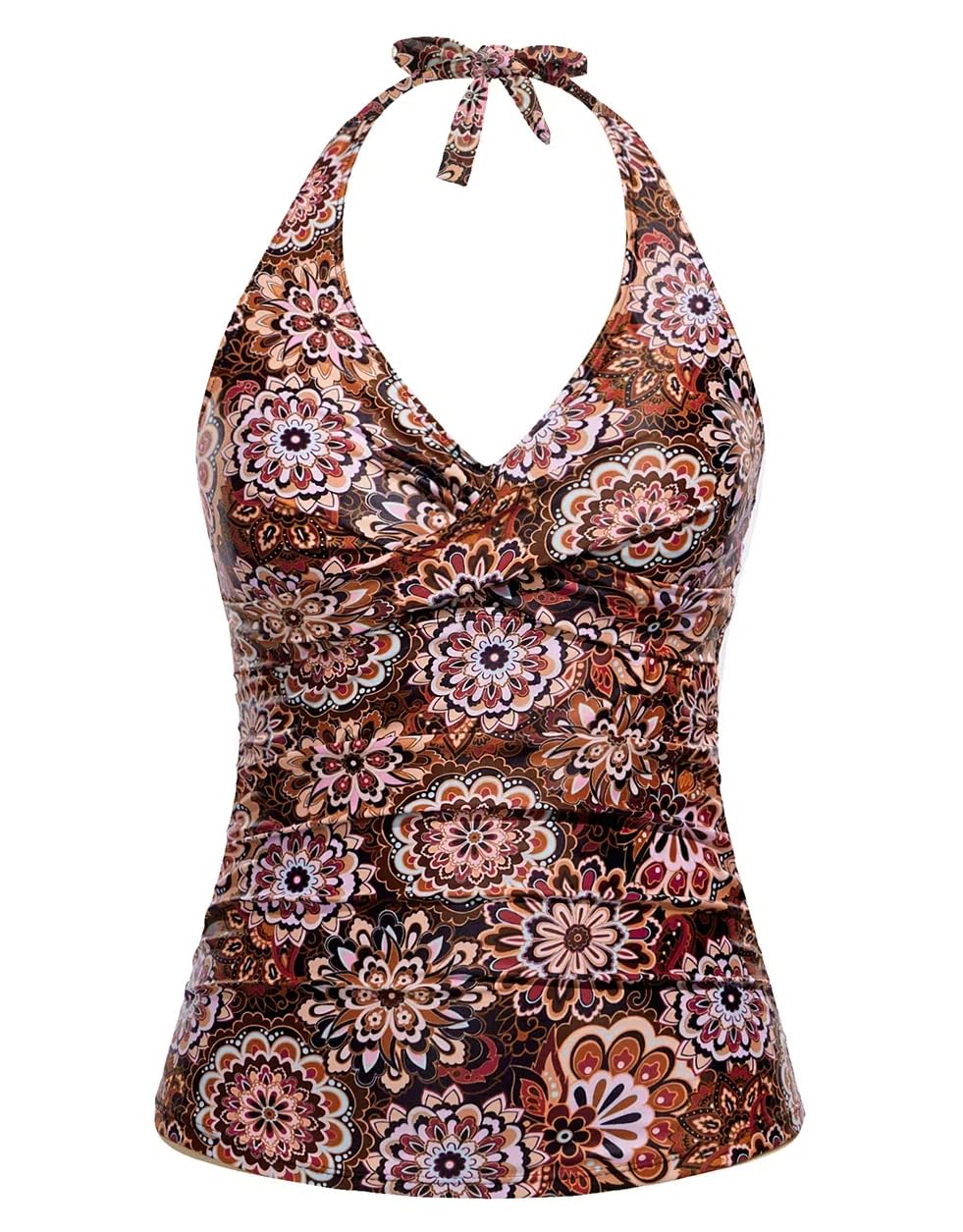 Tempt Me Women Tankini Top Halter Tummy Control Swim Top Twist Front Only V Neck Swimsuit No Bottom - Review, Price and Buying Guide