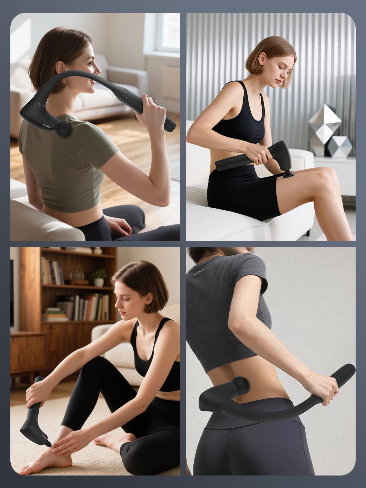 Mebak M3 Massagepistole Massagegerät Muskel Massage Gun 2 in 1 Transformierbare Massagepistole 5-Speed Elektrisches Ultra Quiet Handgerät Massage Pistole für Rücken, Schulter und Körper Entspannung