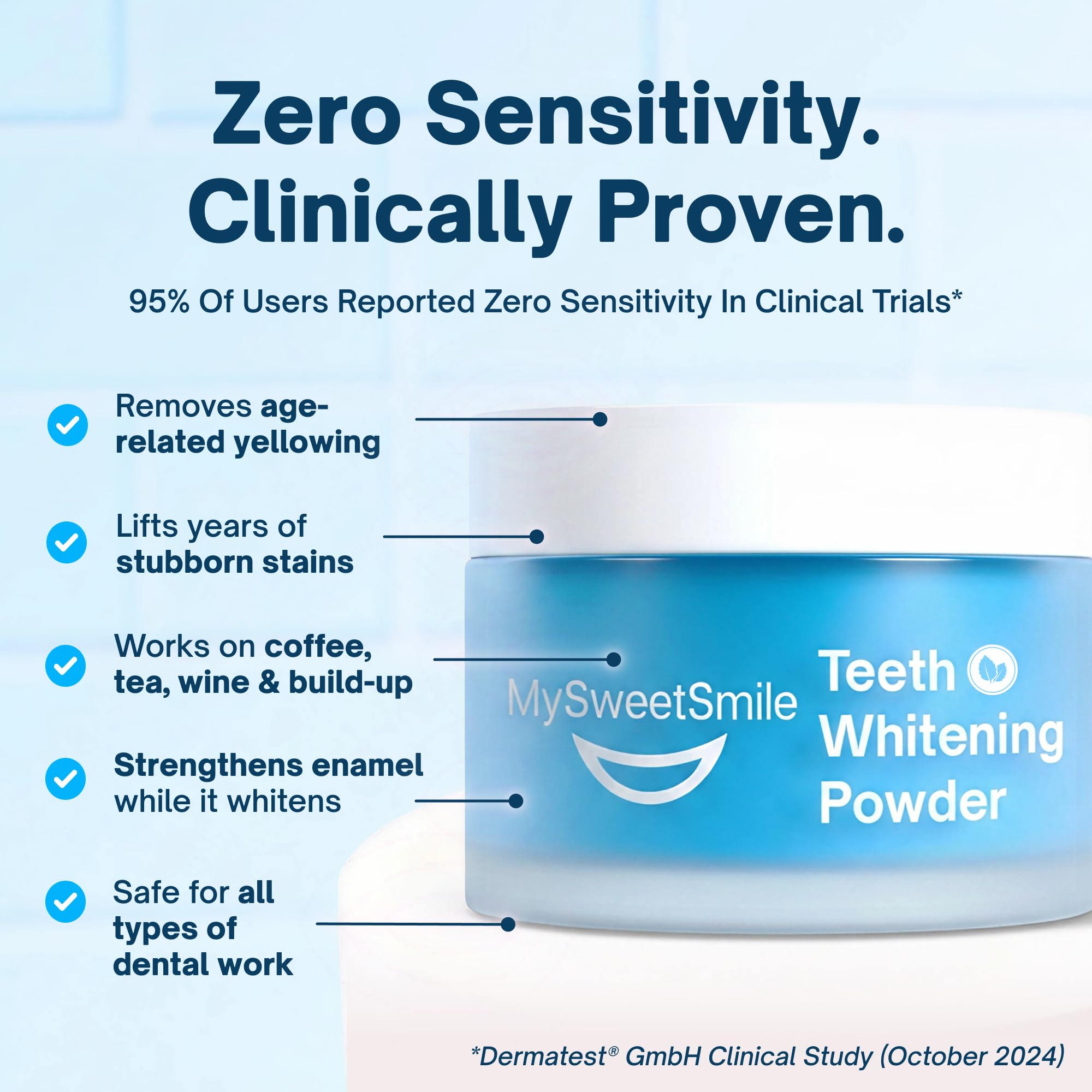 MySweetSmile Teeth Whitening Powder - 6 Month Supply -6