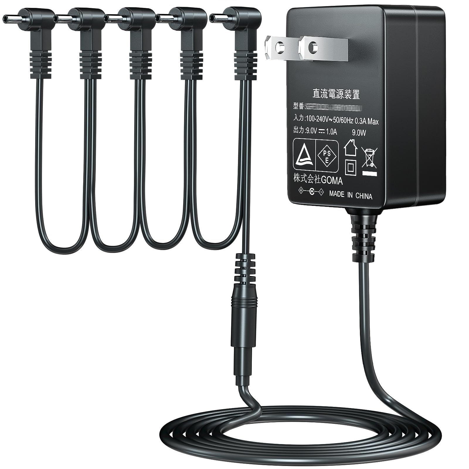 Amazon.co.jp: Punasi エフェクター電源 5チャンネル電源 9V DC 1A 