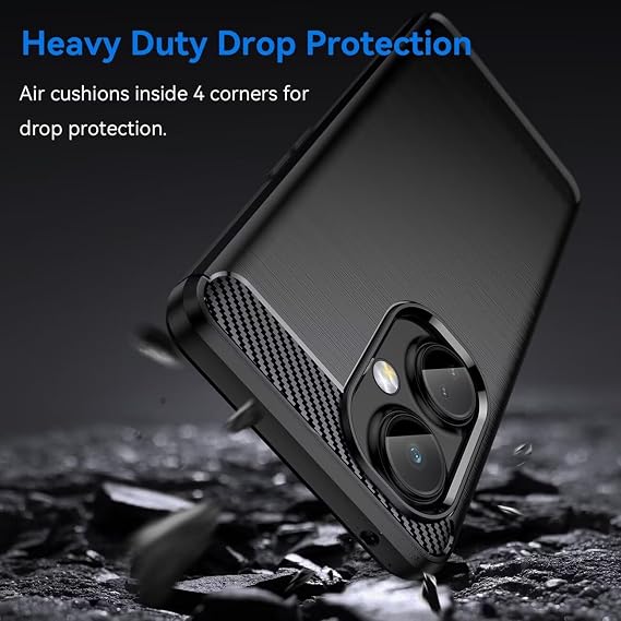 Case for OnePlus Nord N30 Case, OnePlus Nord CE 3 Lite 5G Case, Ultra Slim Phone Cover with Shock-Absorption TPU Rubber Protective Cases for OnePlus Nord N30 5G Black