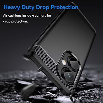 Case for OnePlus Nord N30 Case, OnePlus Nord CE 3 Lite 5G Case, Ultra Slim Phone Cover with Shock-Absorption TPU Rubber Protective Cases for OnePlus Nord N30 5G Black