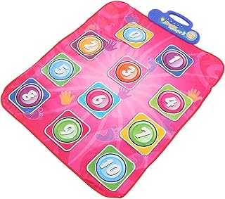 Kid Dance Mat, Dance Mixer Rhythm Step Play Mat, Electronic Musical Dance Pad Funny Volume Adjustable Electronic Musical Dance Pad, Dance Game for Boys Girls for Holiday Party (Number)