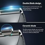 Body Hair Trimmer Men, kensen Electric Groin & Pubic Hair Trimmer, Manscape Rechargeable Body Groomer Private Parts, Waterproof Ball Shaver/Trimmer for Men, Wet & Dry with LED Light Body Shaver, Male Clippers