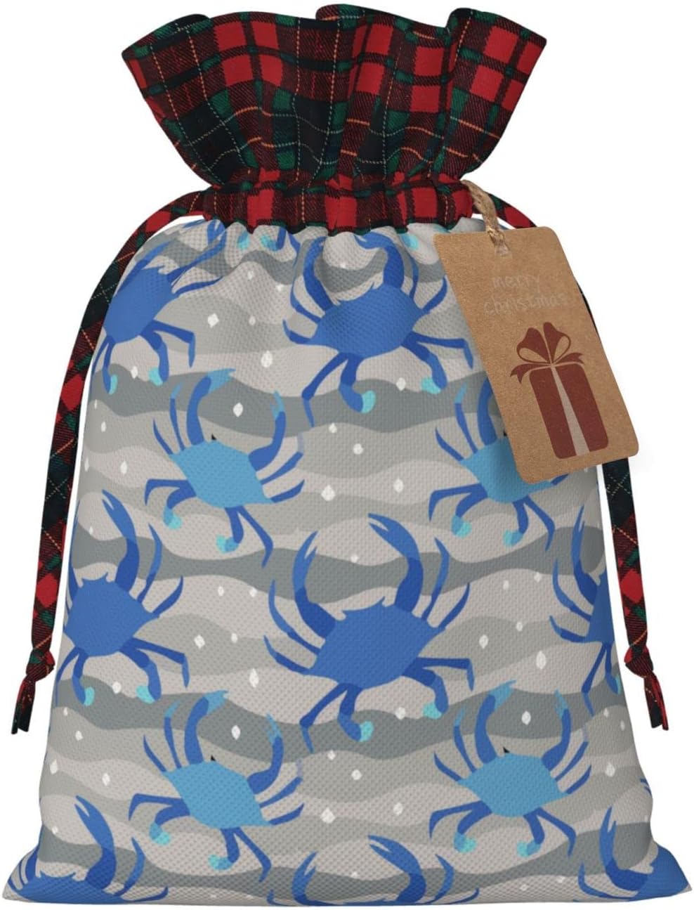 Christmas Drawstring Gift Bags BlueCrabsMaryland Buffalo