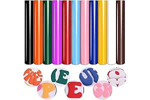 Tintnut Puff Vinyl Heat Transfer Rolls: 11 Sheets, 12"x10"