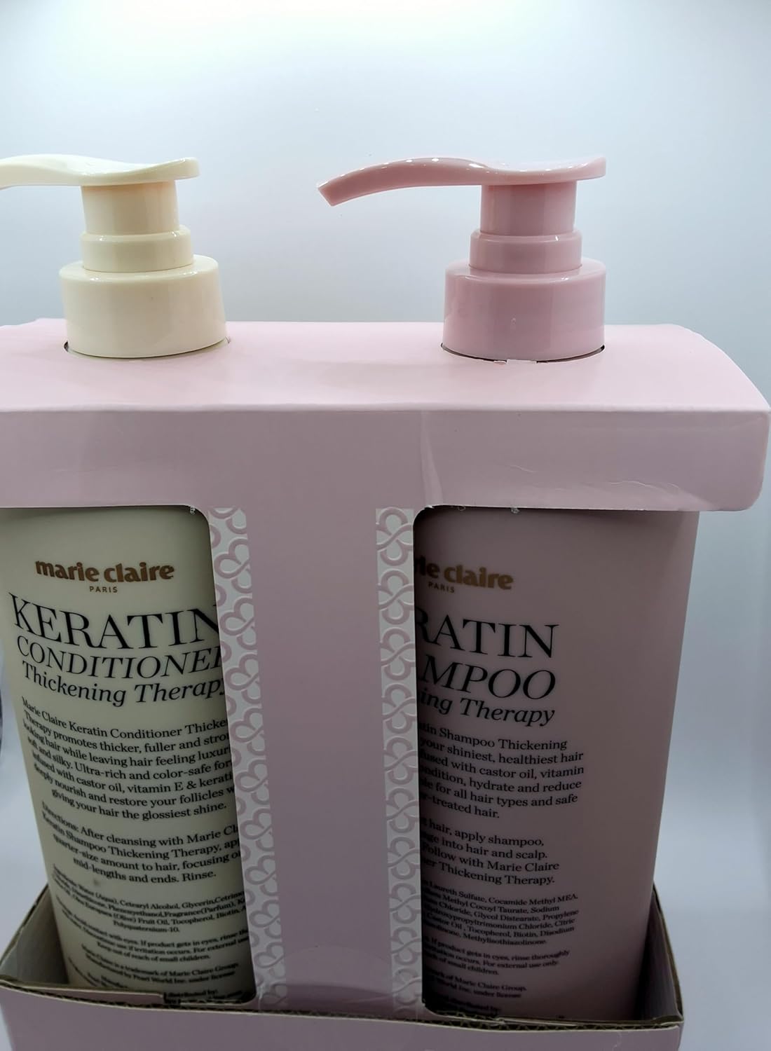 Marie Claire Keratin Thickening Therapy Shampoo and Conditioner 33.81fl.oz. each.