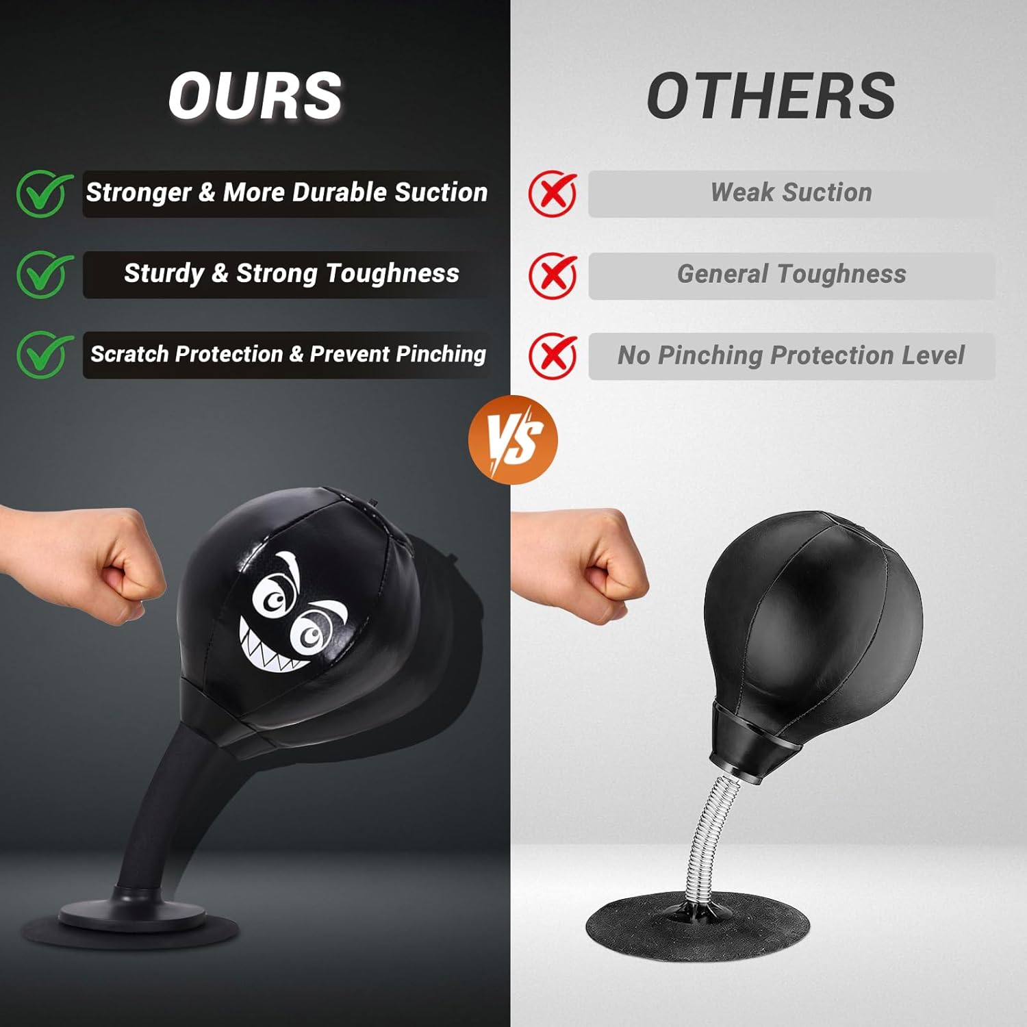 Stress Buster Desktop Punching Bag,Rage Bag, Fun Pounching,Speed Bag,for Office Table, Heavy Duty Stress Relief Ball, Desk Boxing Punch Ball, Funny Gift for Coworkers and Friends
