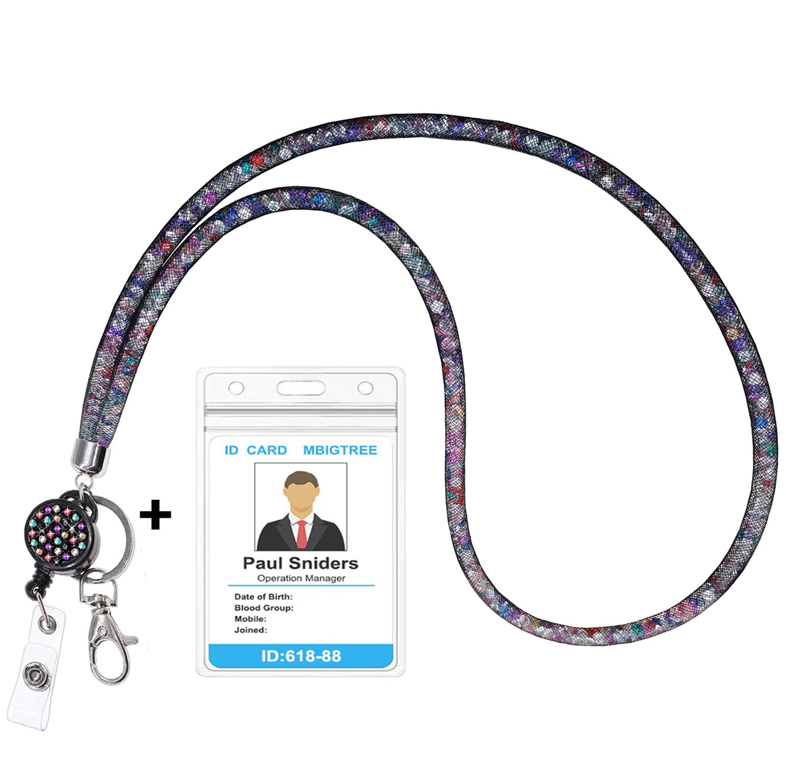 Keys Lanyard for id Badge with Holder QBeel id Card Holder Lanyard for Women Teacher Nurse Work Badge Keychain Lanyard String