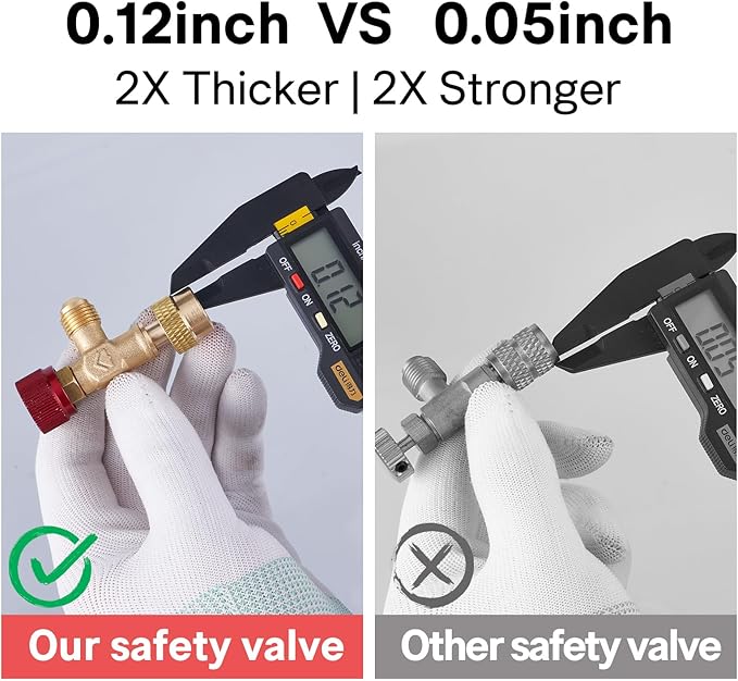 Válvula de carga de refrigerante HONGSEN HS-1221 para aire acondicionado mini split miniatura 3