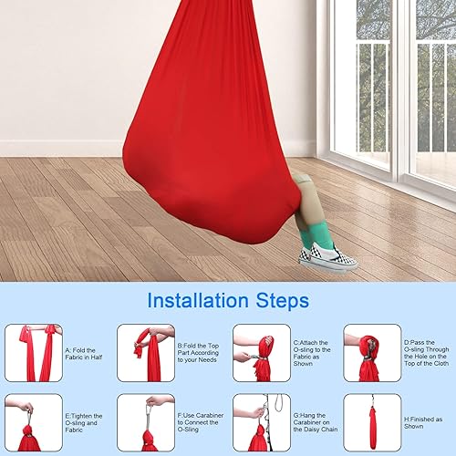 Miniatura 3 de Swing de terapia para niños con columpio sensorial con necesidades especiales para colgar en el columpio incluido, columpio para exteriores e