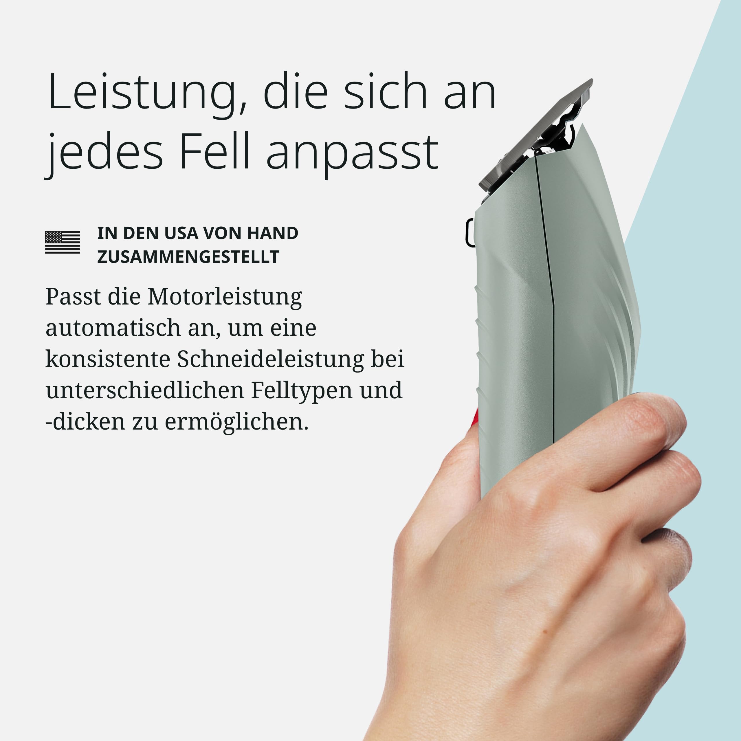 Wahl KMC+ Tierhaarschneider, Netz oder Akku, 120 Minuten Laufzeit | Tierhaarschneider mit bürstenlosem Motor, 3700 und 4500 U/min, #10 Prime Klinge, Netz oder Akku, 120 Minuten Laufzeit