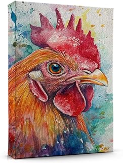 Chicken Marans Hen Pictures Wall Decor - Colorful Chicken Marans Hen Poster Wall Art for Office - Teen Room Decor Ready to Hang 188HD210