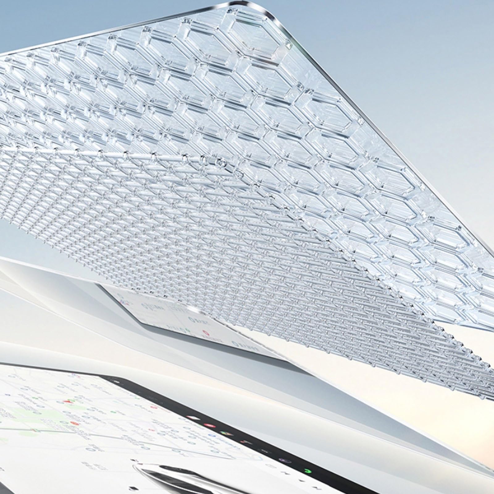Protezione dello schermo 3Y Juniper Glass Protector Posizione Incorniciato Facile installazione Posizione vetro con telaio Protezione anteriore posteriore Protezione di controllo centrale Facile