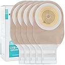 20 PCS Colostomy Bags, Ostomy Supplies,One Piece Drainable Ostomy Pouch with Hook and Loop Closure for Ileostomy Stoma Care, 15mm-60mm Cut to Fit