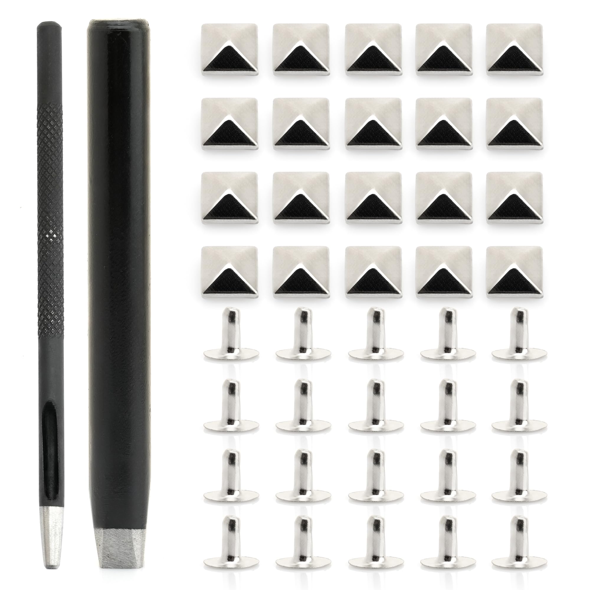 Pyramid Rivet Snap Snapklik.com : CRAFTMEMORE Pyramid Rivet Setter, Spike Rivet Setting ...