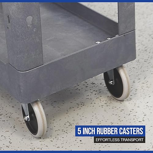 Miniatura 6 de Strongway Carrito utilitario de 500 libras con mango ergonómico, carrito de carga de construcción de espuma estructural sin mantenimiento,