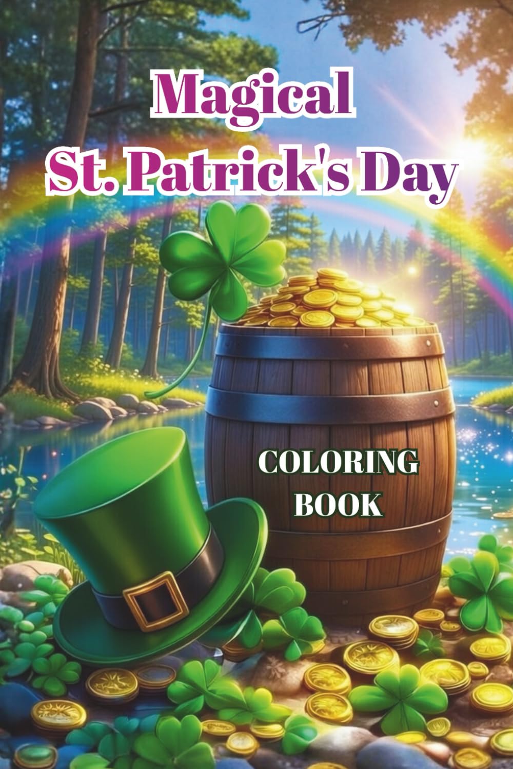 Magical St. Patrick's Day Coloring book for Adults