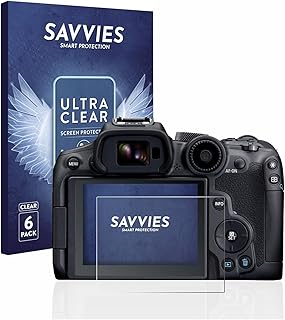 Savvies Screen Protector compatible with Canon EOS R7 Protection Film Clear 6-Pack