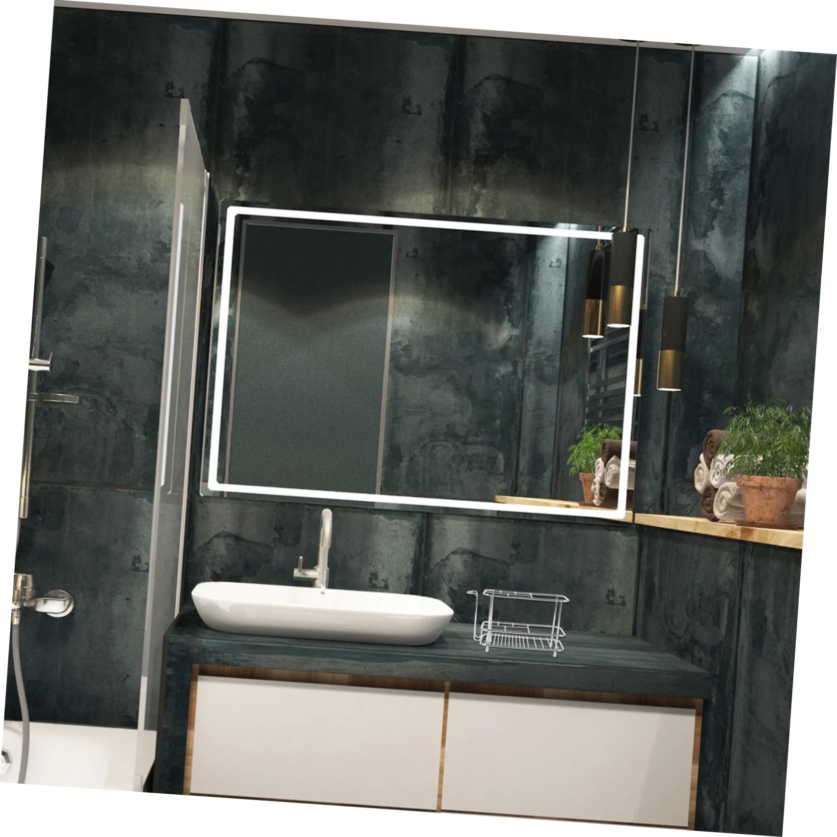 ULTECHNOVO Portaspazzolino Da Denti In Acciaio Inox 304 3 Pezzi Porta Dentifricio Organizer Per Accessori Da Bagno Argento Per Wc E Cucina