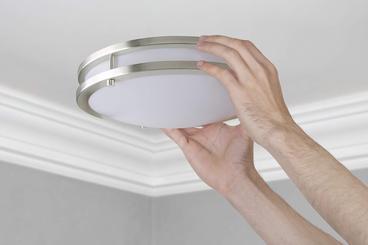 Gеt Dіѕсоunt 70% Prісе LB72122 LED Flush Mount Ceiling Light, 16-Inch, Antique Brushed Nickel, 23W (180W equivalent) 1610 Lumens 3000K Warm White, ETL & DLC Listed, ENERGY STAR, Dimmable