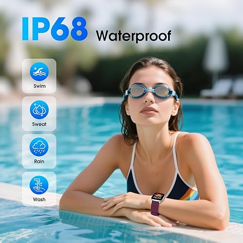 Miniatura 5 de DAVIKO Reloj podómetro, apto para personas mayores, no requiere aplicación/teléfono, reloj de seguimiento de fitness impermeable con contador de