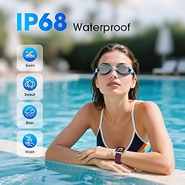 DAVIKO Pedometer Watch Senior Friendly No App/Phone Required, Waterproof Fitness Tracker Watch with Step Counter Calories/Sleep Tracker for Walking Running for Men Women