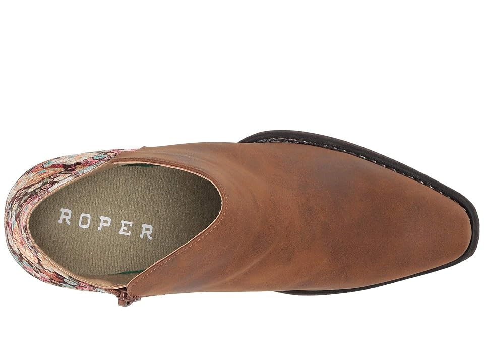 

Roper Sedona (Brown Vamp/Floral Velvet Heel) Women's Slip on Shoes