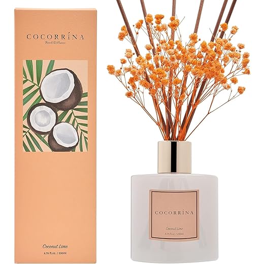 COCORRÍNA Aroma Diffuser with 8 Fragrance Sticks – 200 ml