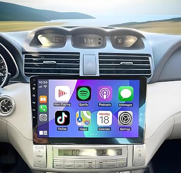 4+64G Car Stereo for Toyota Solara 2004-2008,10.1 Inch Android 13 Double Din Car Radio with Carplay & Android Auto, in-Dash Navigation Radio with BT Mirror Link WiFi FM Radio & Backup Camera
