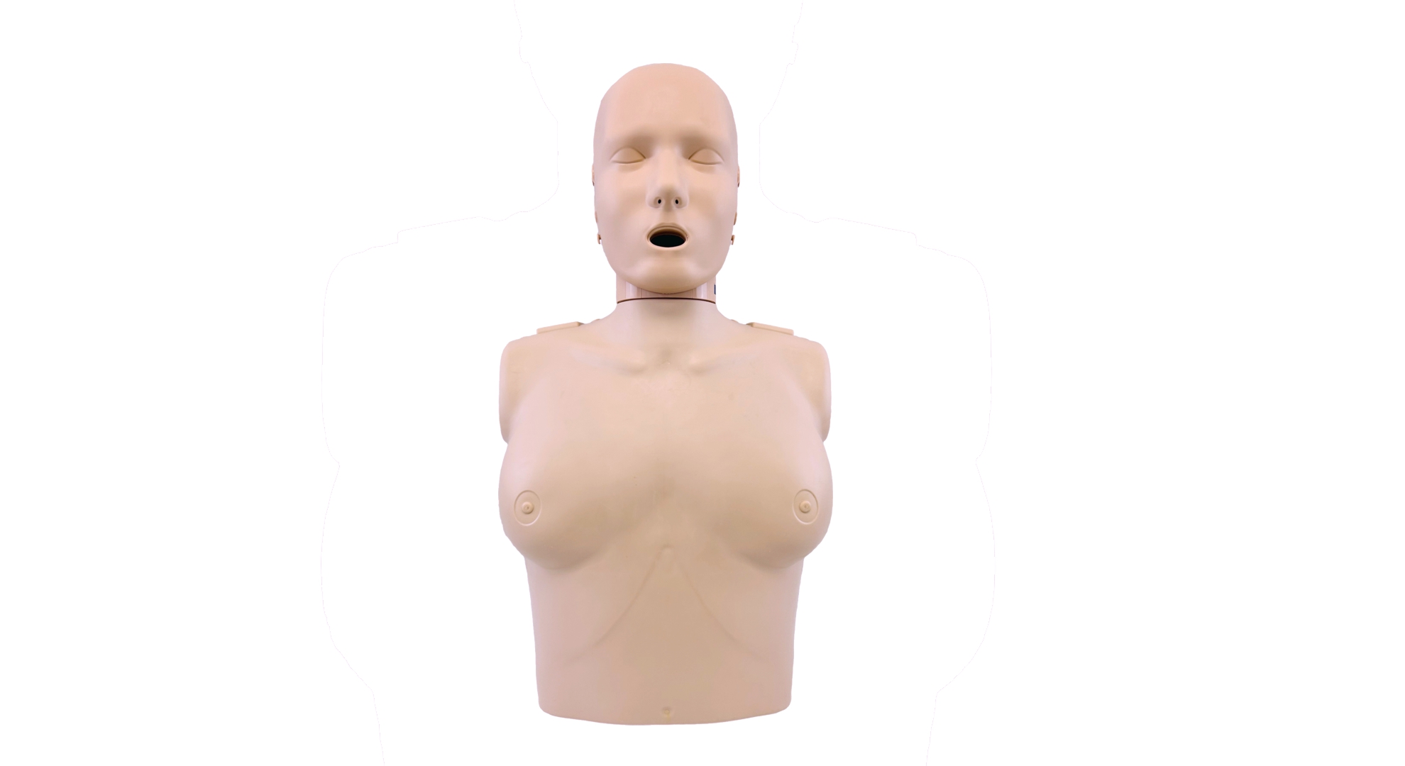 Image of PRESTAN Professional Adult Female Manikin with CPR Feedback, Single (Dark Skin); Includes 10 Adult Face-Shield /Lung-Bags, Carry Bag and Instructions