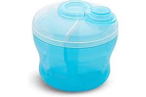 Munchkin Dispensador de Leche en Polvo para Bebé con 3 Secciones de 9oz, Azul