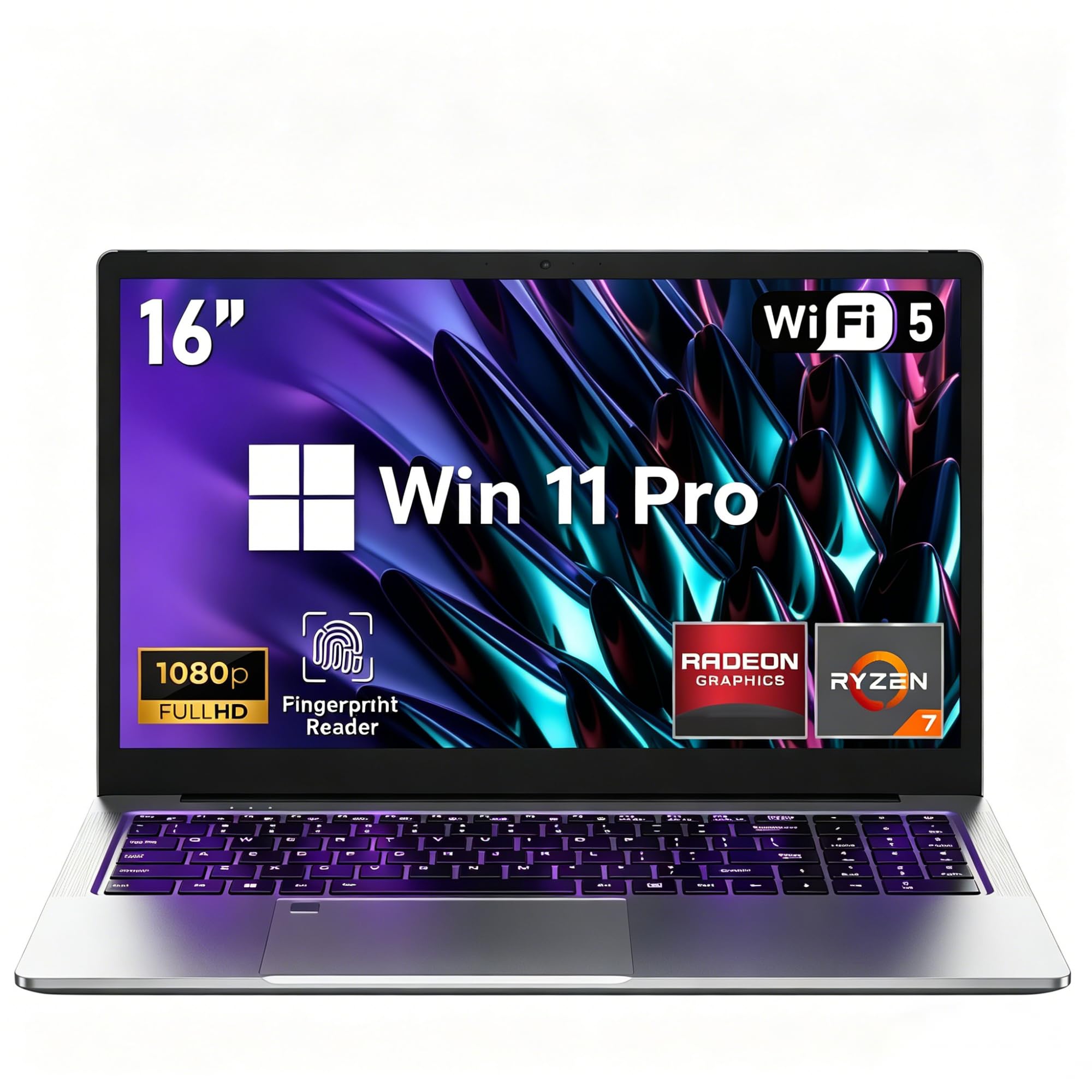 Portátil Gaming Rápido: Ryzen 7, 16GB RAM, SSD 1TB, Win11