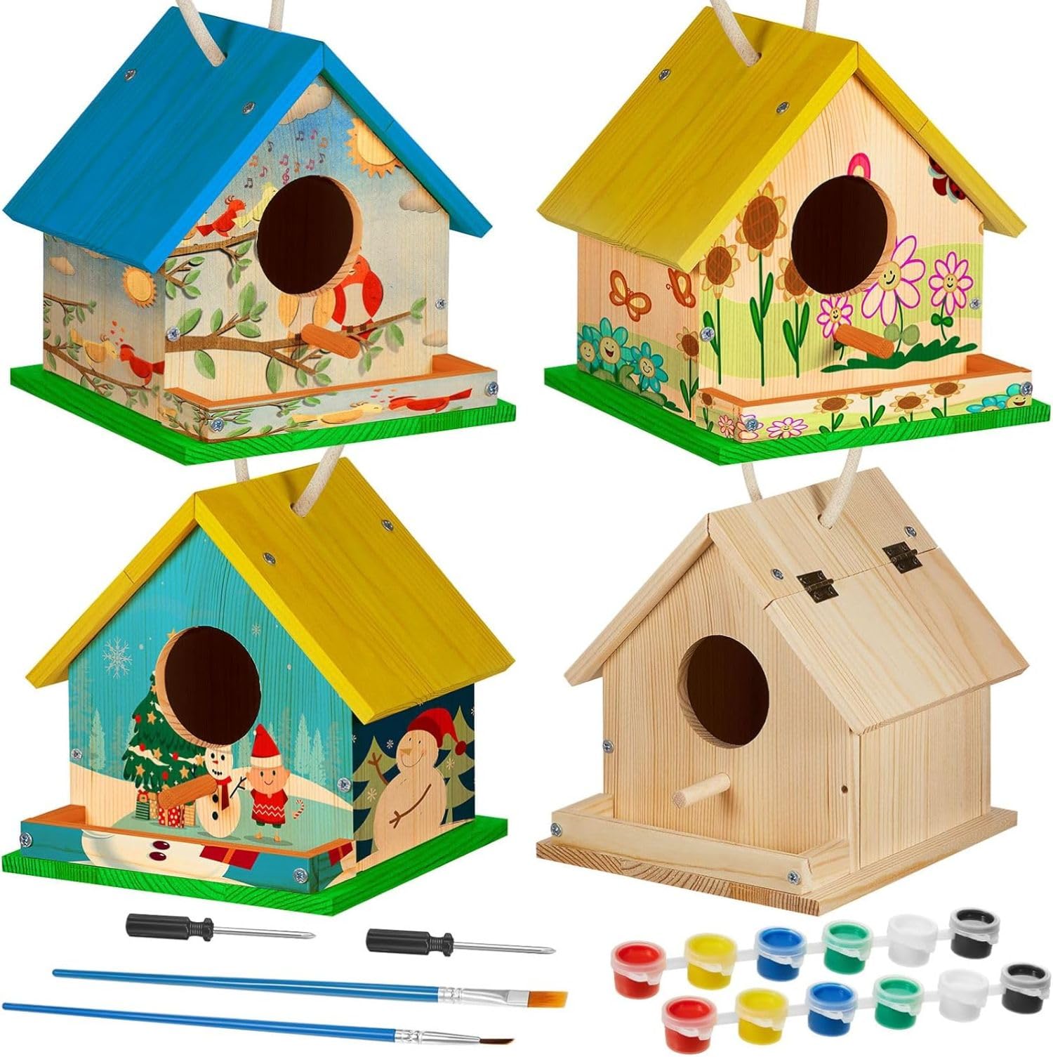 Wooden DIY Birdhouse Kit