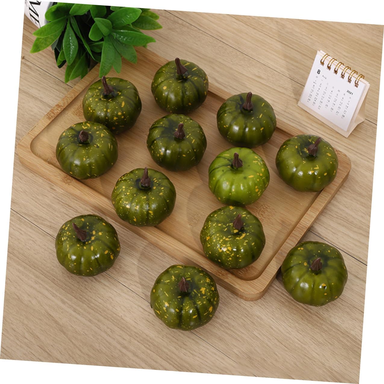 18pcs Halloween Decoration Fake Pumpkins Set Multi-Color Mini Pumpkin Ornaments Lightweight Foam Models for Fall Harvest Party Photo Props and Indoor Outdoor Decor