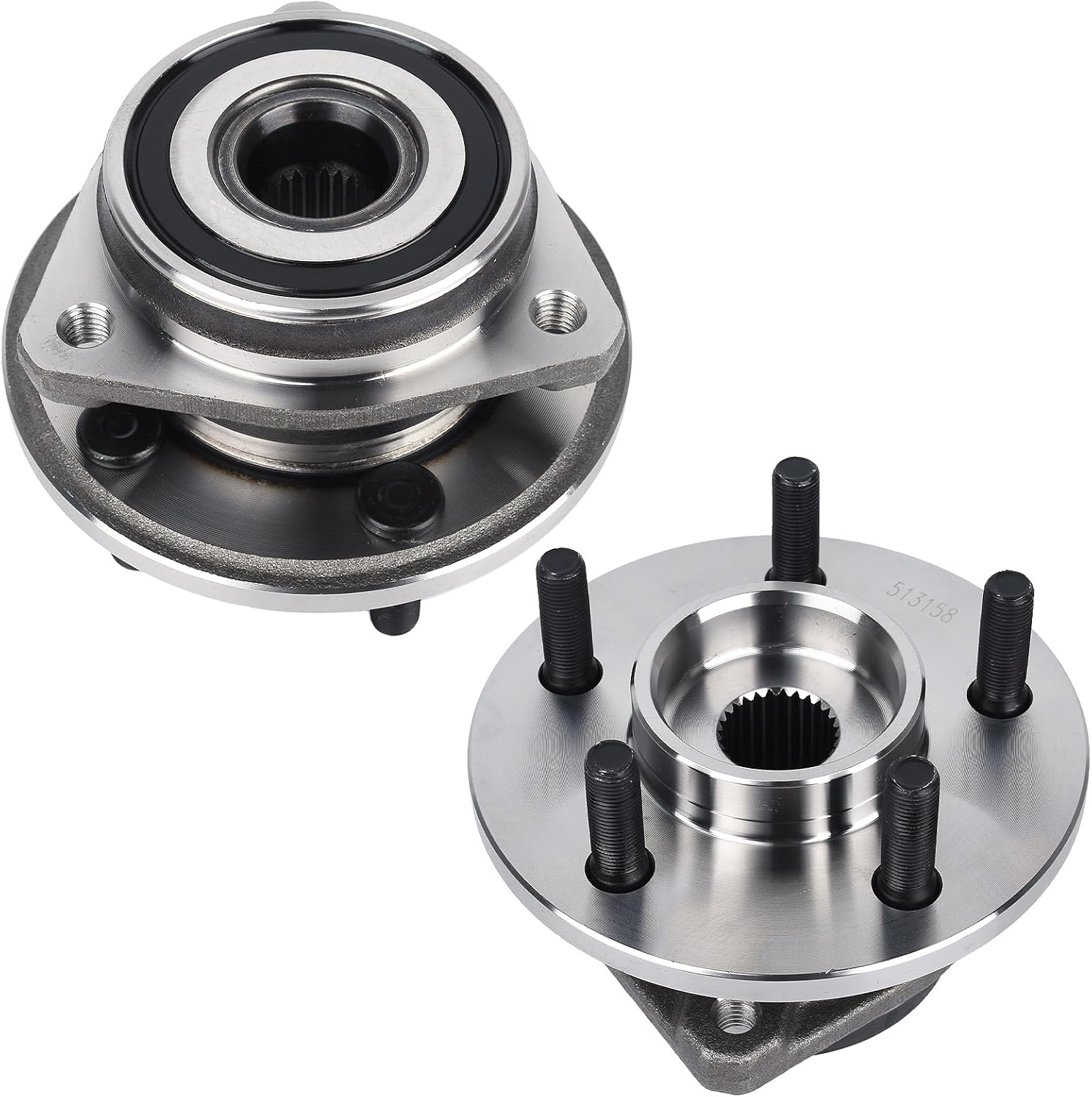 KUSATEC 513158 2PCS Front Wheel Hub & Bearing Assembly Fit for 1999-2001 Jeep Cherokee, 2000-2006 TJ, 1999-2006 Wrangle,Passenger and Drive Side