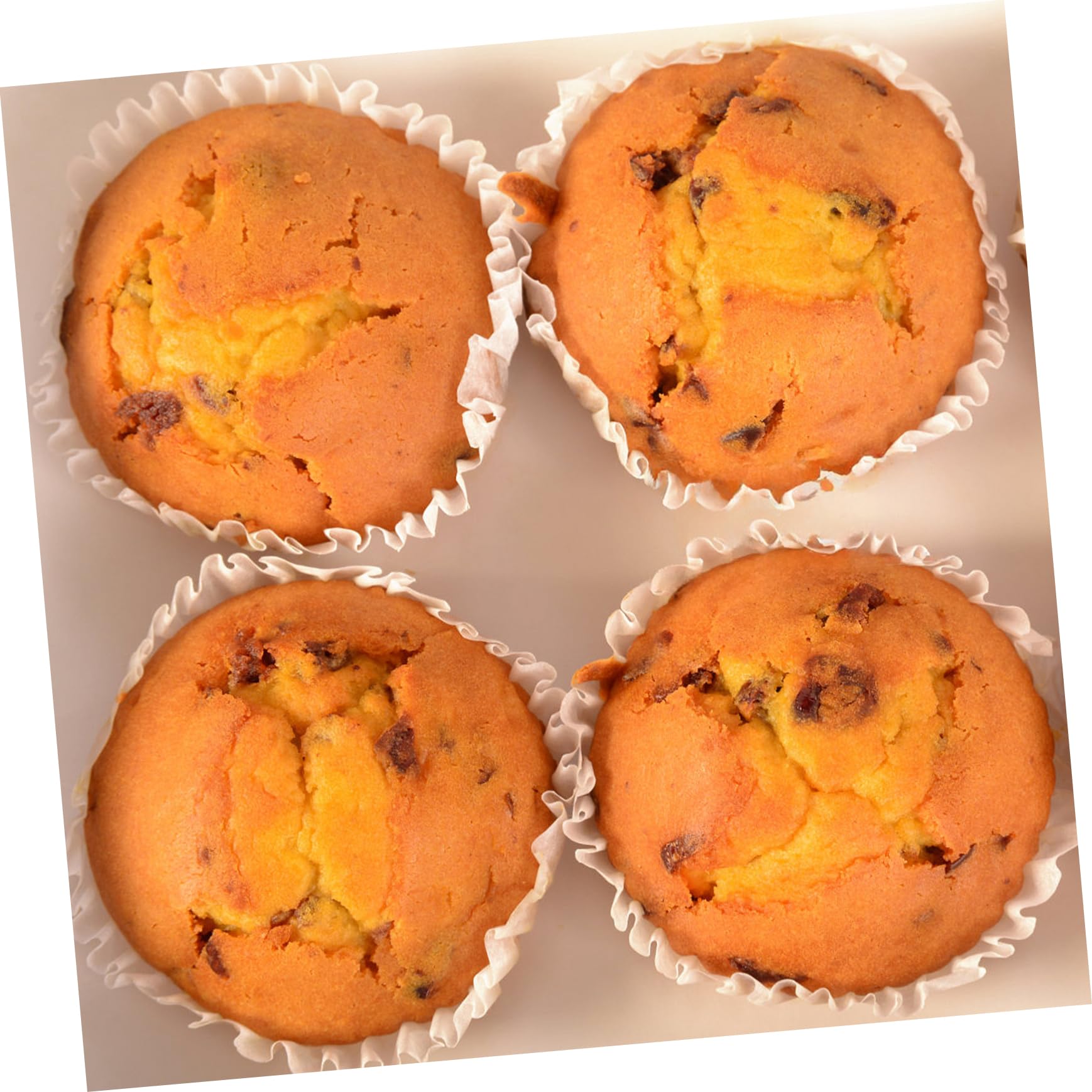 Cabilock 4 Sätze 4 Sets Kuchenform Dessertpapierförmchen Muffinförmchen Tulpen Cupcake Förmchen Backzubehör Cupcake Halter Folien Cupcake Förmchen Mini Cupcake 200 Stück * 4