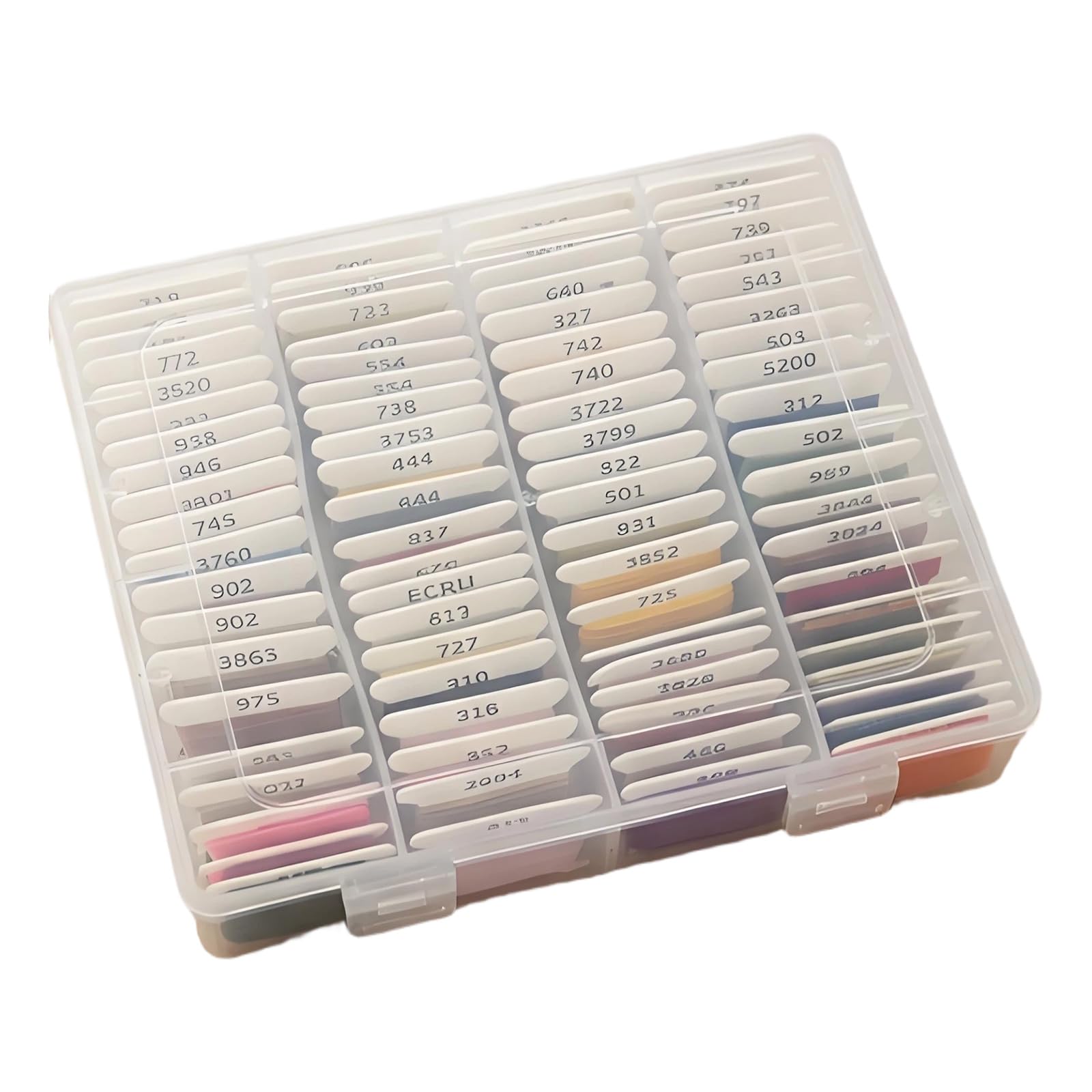 our fave 80 Color Polyester Sewing Thread with Organiser Case for Sewing Machine Hand Stitching 4.37Yard Each Embroidery Floss Box Fibers for Meet Thread