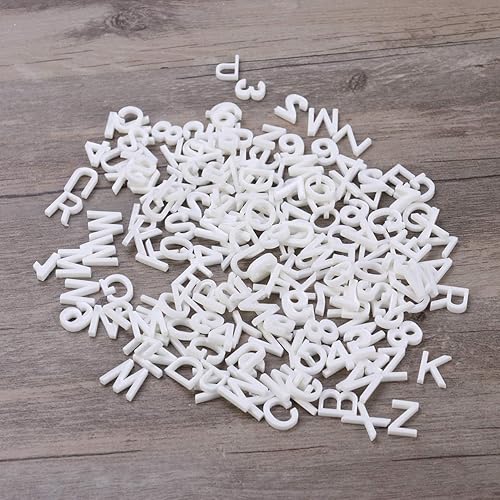 Miniatura 3 de Exceart 200 adornos de resina con parte trasera plana del alfabeto con caja de almacenamiento de plástico para manualidades, álbumes de recortes,